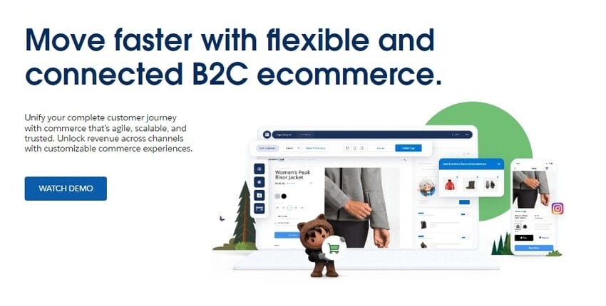 Salesforce Commerce headless ecommerce solution