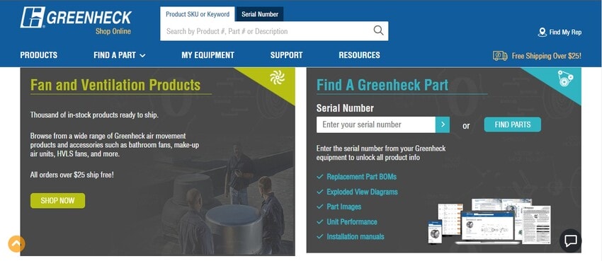 Greenheck website