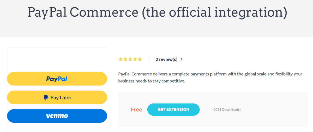 PayPal Commerce Plugin by nopCommerce PayPal Commerce Plugin by nopCommerce