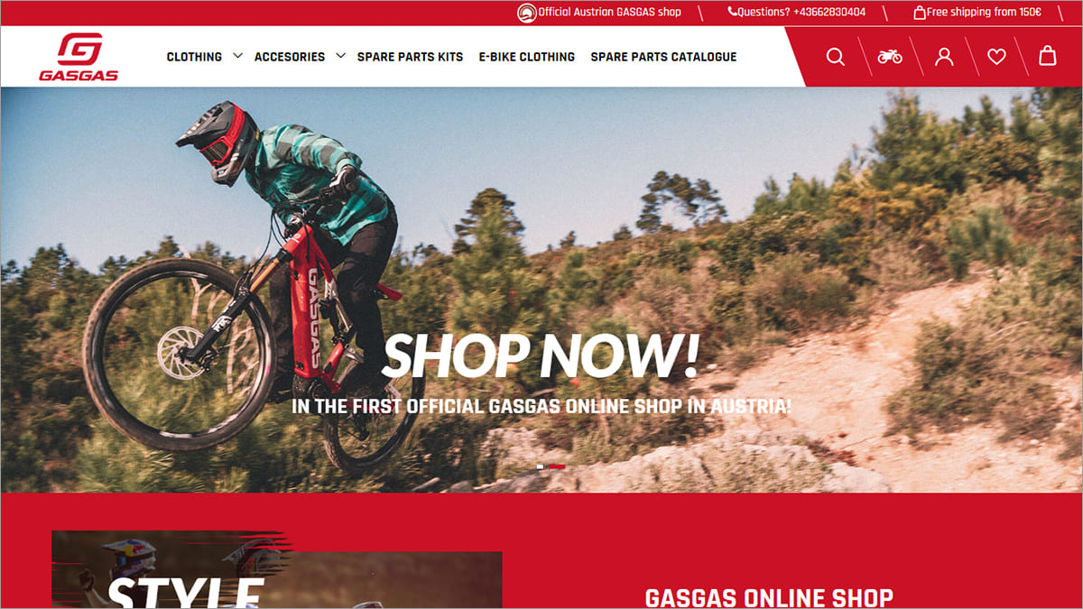Gas Gas: Transforming the online presence of a European moto brand