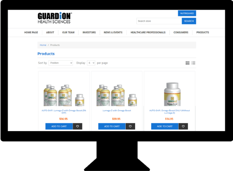 Guardion Health: sync orders from the eCommerce store with Quickbooks