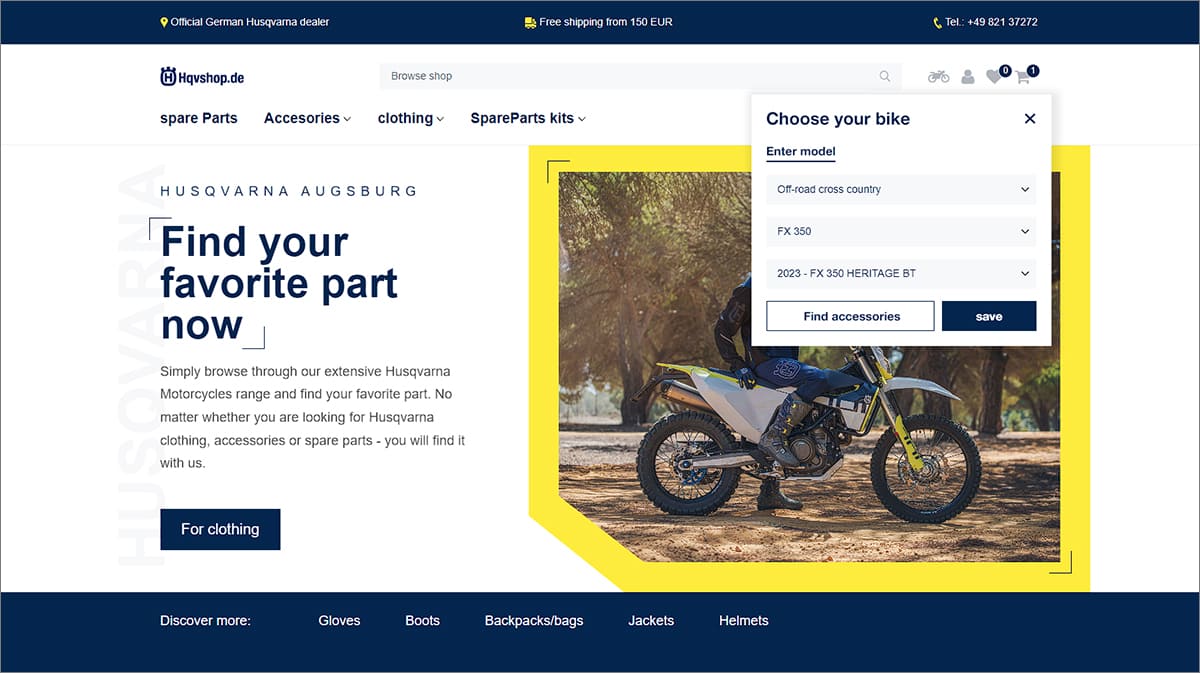 Bike Search with save bike option