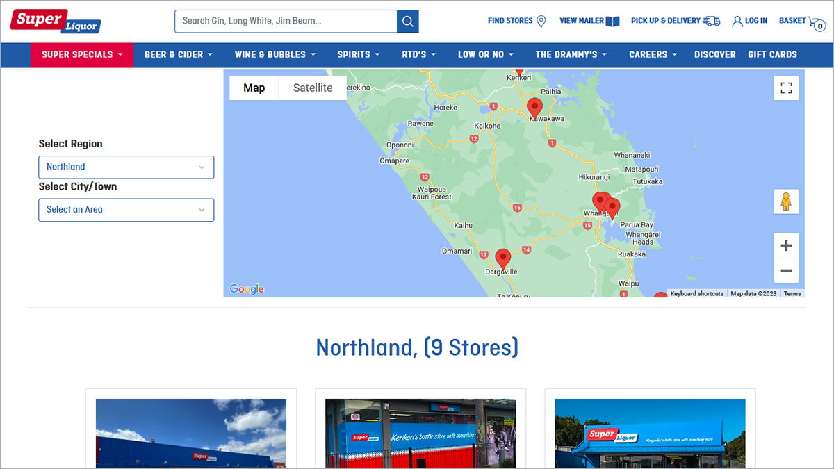 Store Locator with Google Maps location visualization