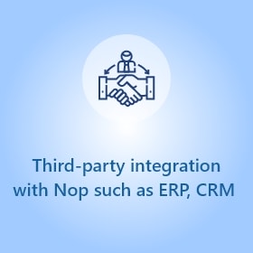 Third-party integration with Nop such as  ERP, CRM