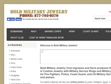 Bold military jewelry