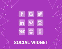 Изображение Social Widget (Facebook, Twitter,  etc) (foxnetsoft.com)