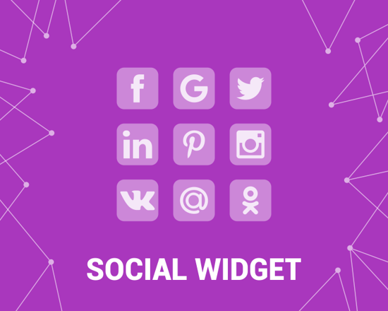 Social Widget (Facebook, Twitter,  etc) (foxnetsoft.com) の画像