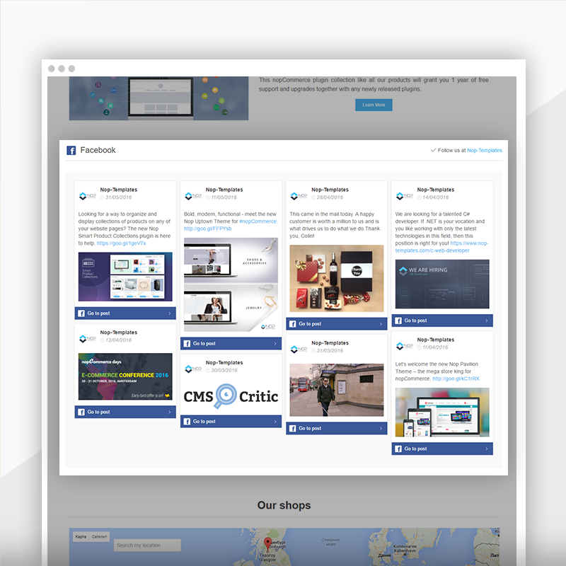 Nop Social Feed (Nop-Templates.com) - nopCommerce