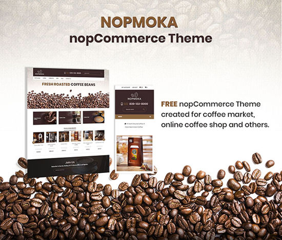 NopMoka - free Responsive Theme の画像