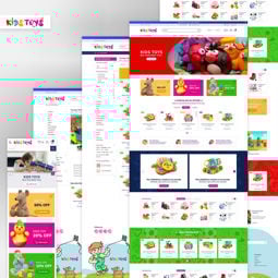 Picture of Kids Toys Responsive Theme + Bundle Plugins by nopStation