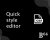 Picture of Quick Style Editor (CSS)