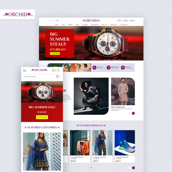 Изображение Orchid Responsive Theme + Bundle Plugins by nopStation