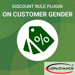 Discount Rule - On Customer Gender (By NopAdvance) の画像