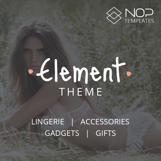 Image de Nop Element Theme + 14 Plugins (Nop-Templates.com)