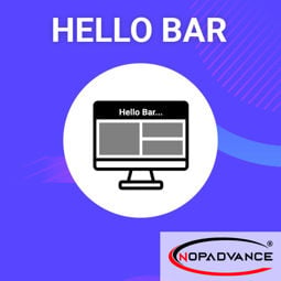 Picture of Hello Bar Plugin (By NopAdvance)