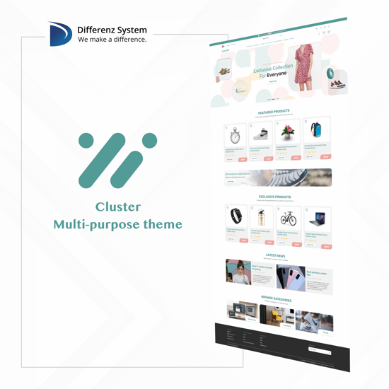 Cluster Responsive Theme by Differenz System の画像