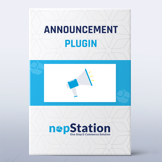 Изображение Horizontal Scrolling Announcement by nopStation