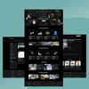 Picture of Cluster Dark Responsive Theme by Differenz System