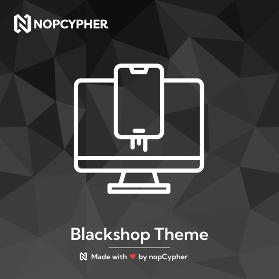 Black Shop Theme by nopCypher の画像