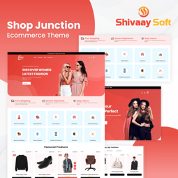 ShopJunction Theme + 09 Plugins (By Shivaay Soft) resmi