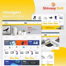 Изображение nGudgets MegaStore Theme + 10 plugins (By Shivaay Soft)