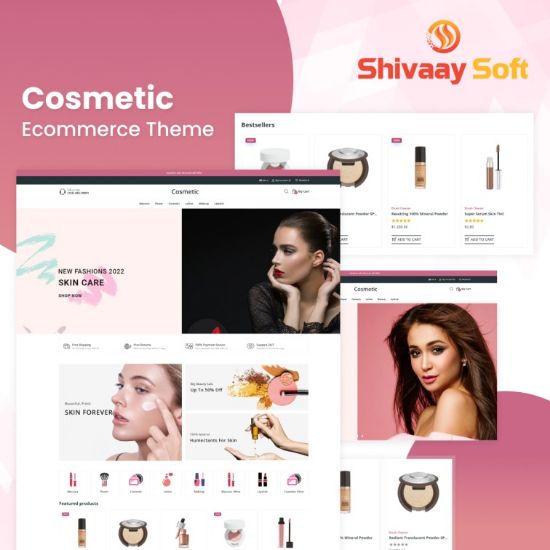 Immagine di Cosmetic Theme + 10 plugins (By Shivaay Soft)