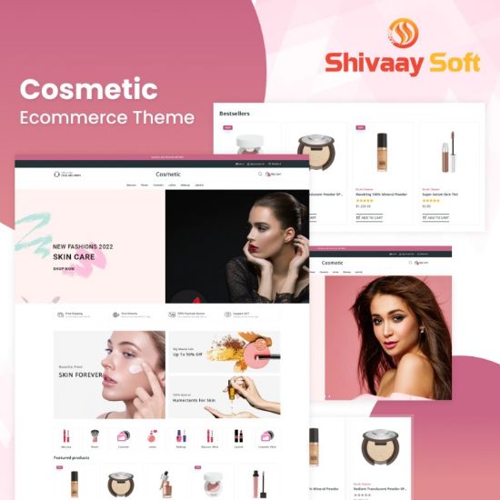 Imagem de Cosmetic Theme + 10 plugins (By Shivaay Soft)