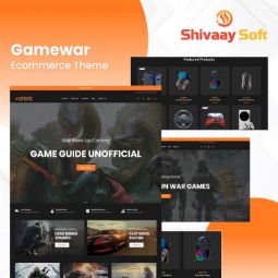 Imagen de Gamewar Theme + 8 Plugins (By Shivaay Soft)