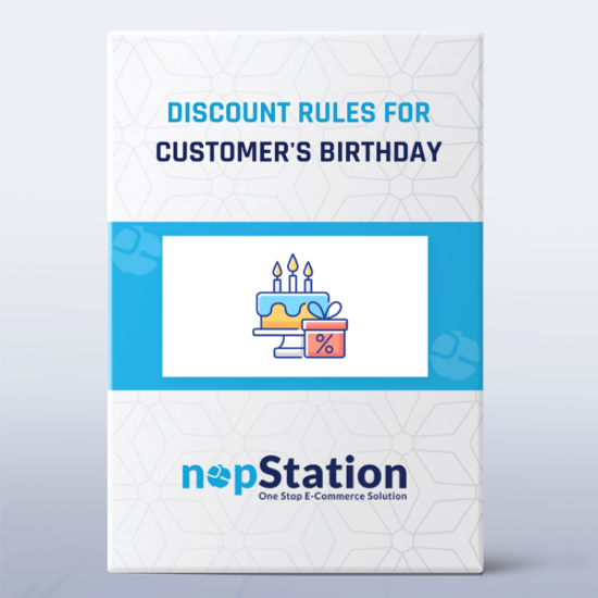 Discount Rules for Customer's Birthday by nopStation の画像