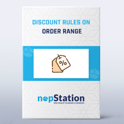 Discount Rules on Order Range by nopStation の画像